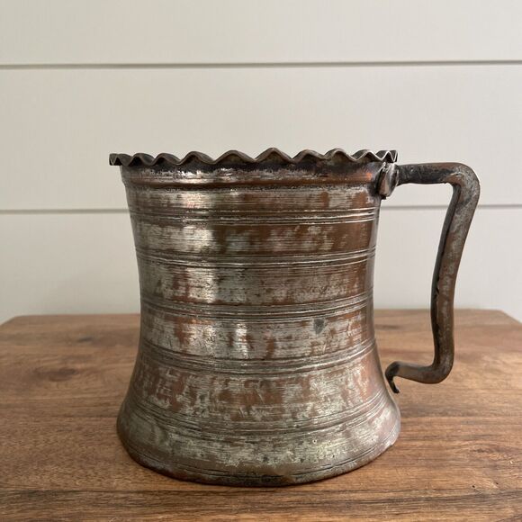Other - 18th Century French Bronze Tankard 1760s Copper & Nickel Louis XV Style